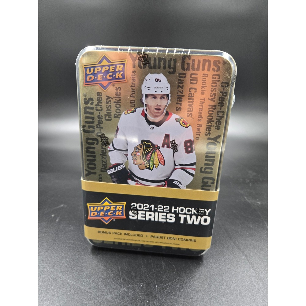 2021-22 Upper Deck Series 2 Hockey Tin Factory Sealed Young Guns Patrick Kane